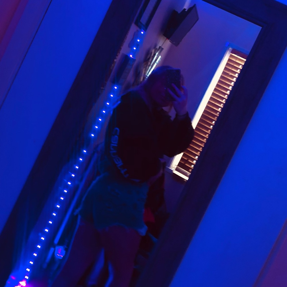 Wrangler distressed jean shorts